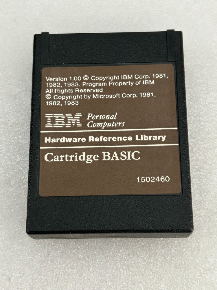 IBM PC Cartridge BASIC 1502460 HW Reference Library USED Excellent condition