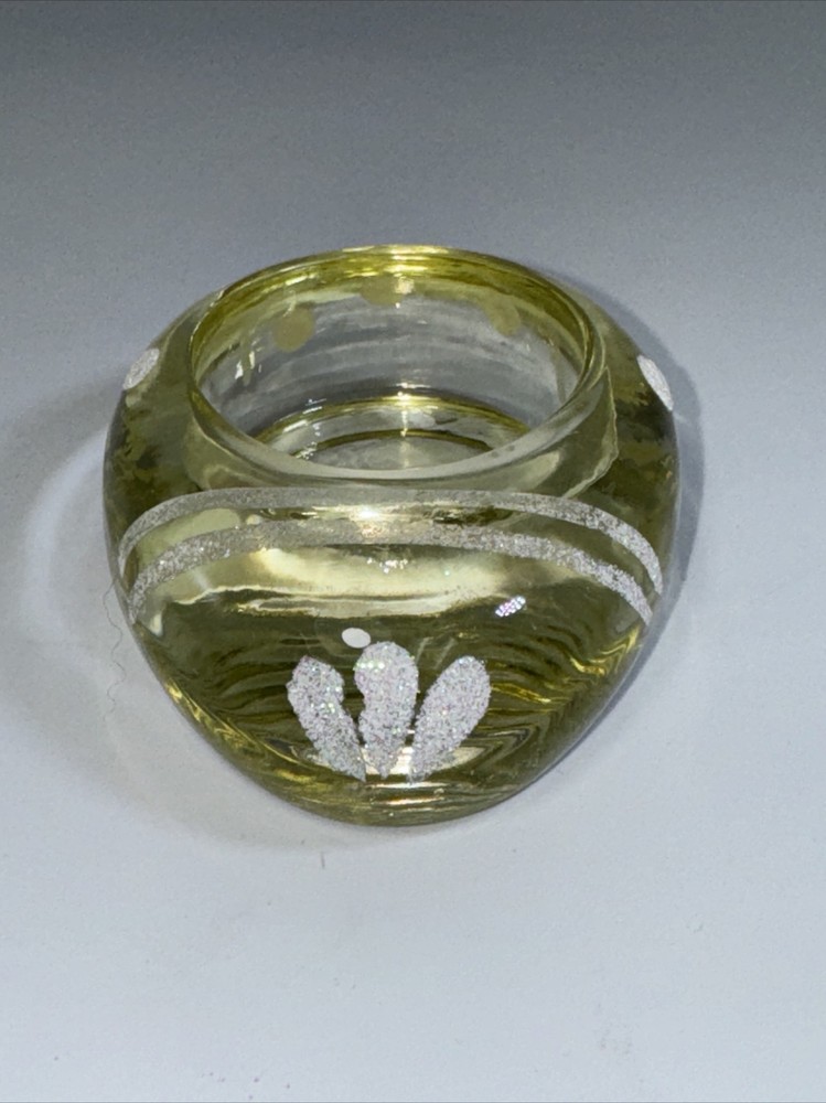 Glass Easter Egg Shaped Tea Light Holders
