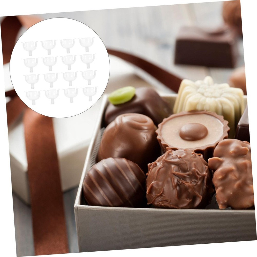 36pcs Clear Chocolate Holder Chocolate Bouquet Base Chocolate Fixed Base Cand...