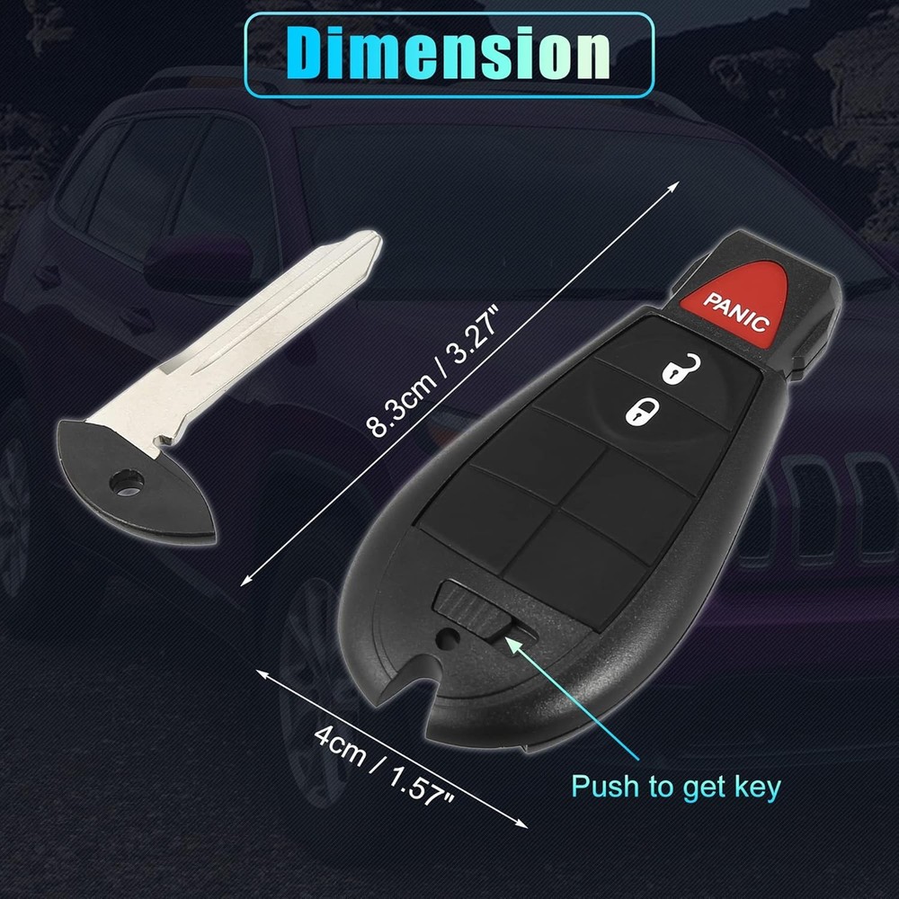 Keyless Entry Remote Car Key Fob Replacement Jeep Cherokee