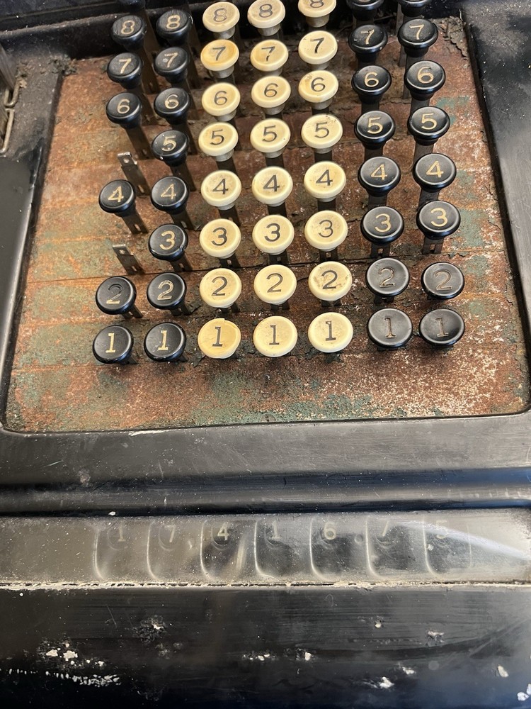 Burroughs Vintage Mechanical Adding Machine Calculator Arithmometer