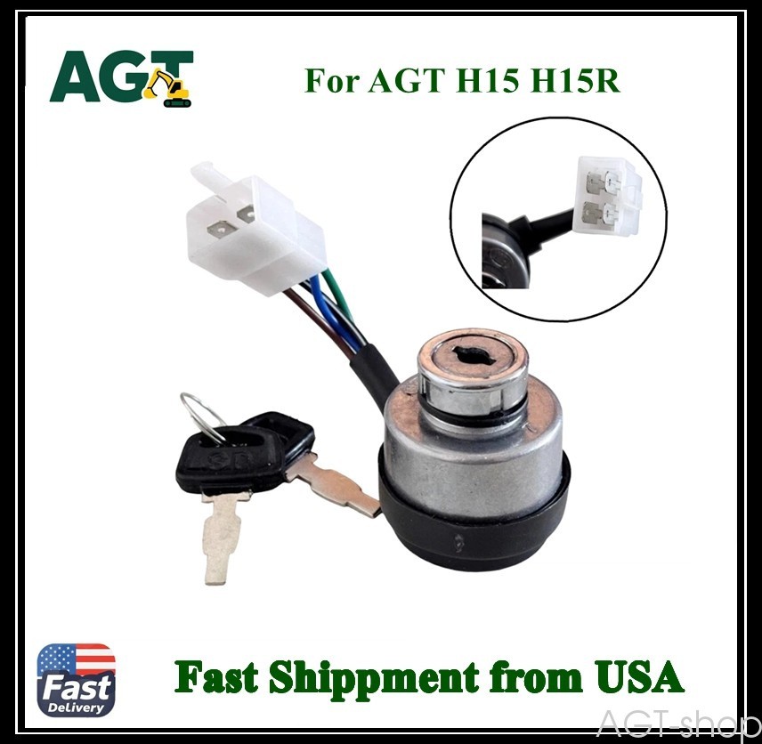 Agrotk Mini Excavator Ignition Switch Attachment for H12 Digger Waterproof