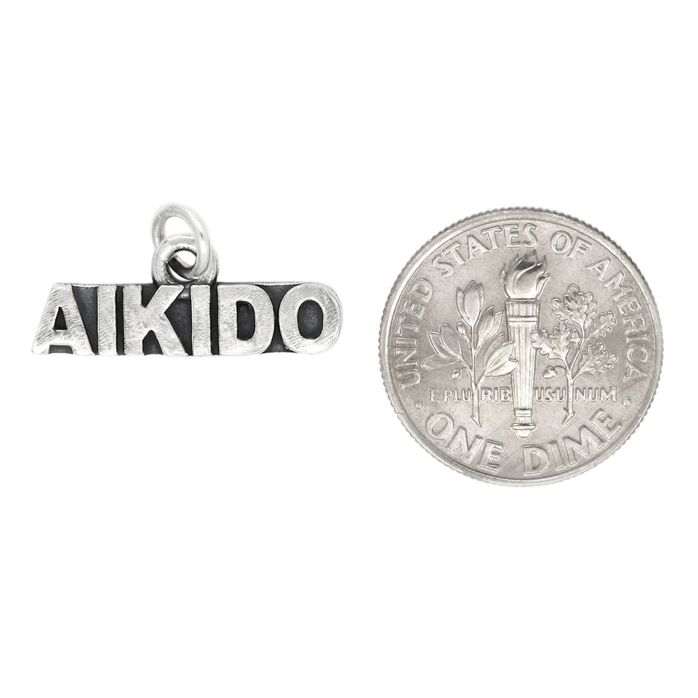 Sterling Silver Aikido Charm Pendant