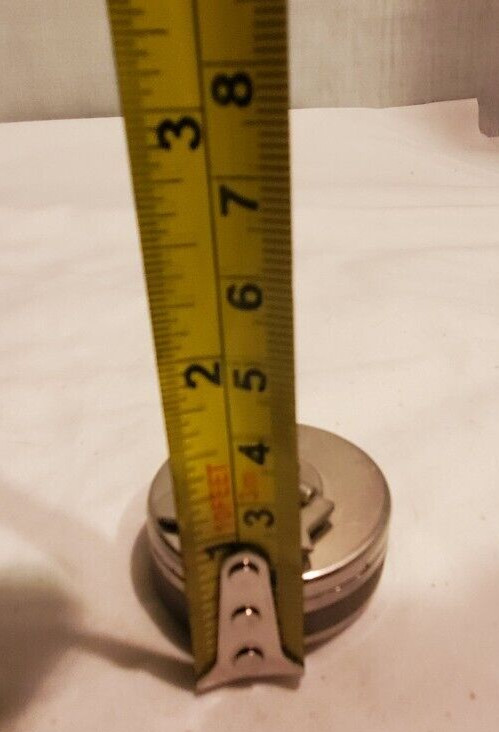 Vintage Ink Stamper Initial Portable Travel Round Metal with Initials C.E. Pace