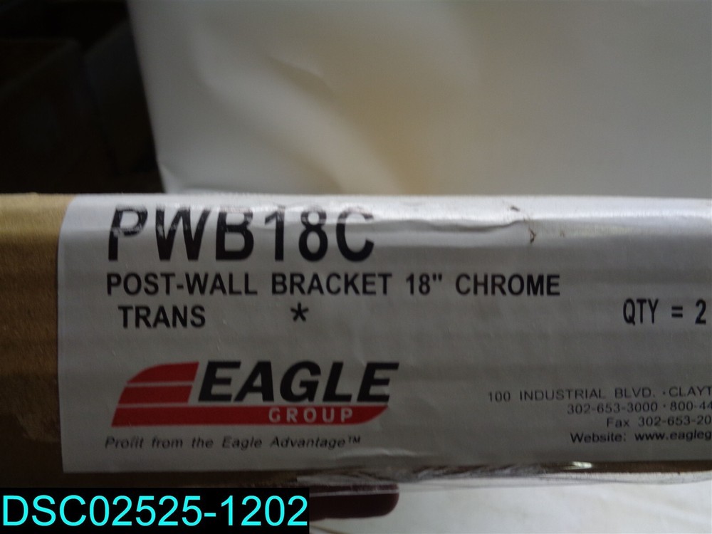 Eagle Group PWB18C Single Shelf Bracket, end, 18" long