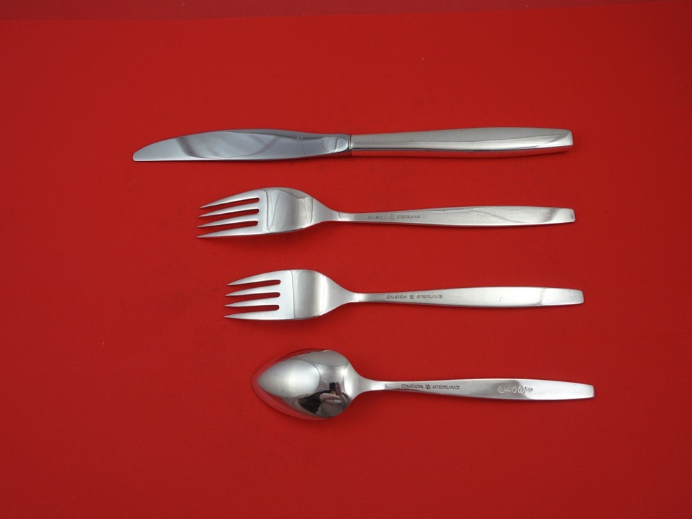 Will-O-Wisp by Oneida Sterling Silver Regular Size Place Setting(s) 4 - Piece