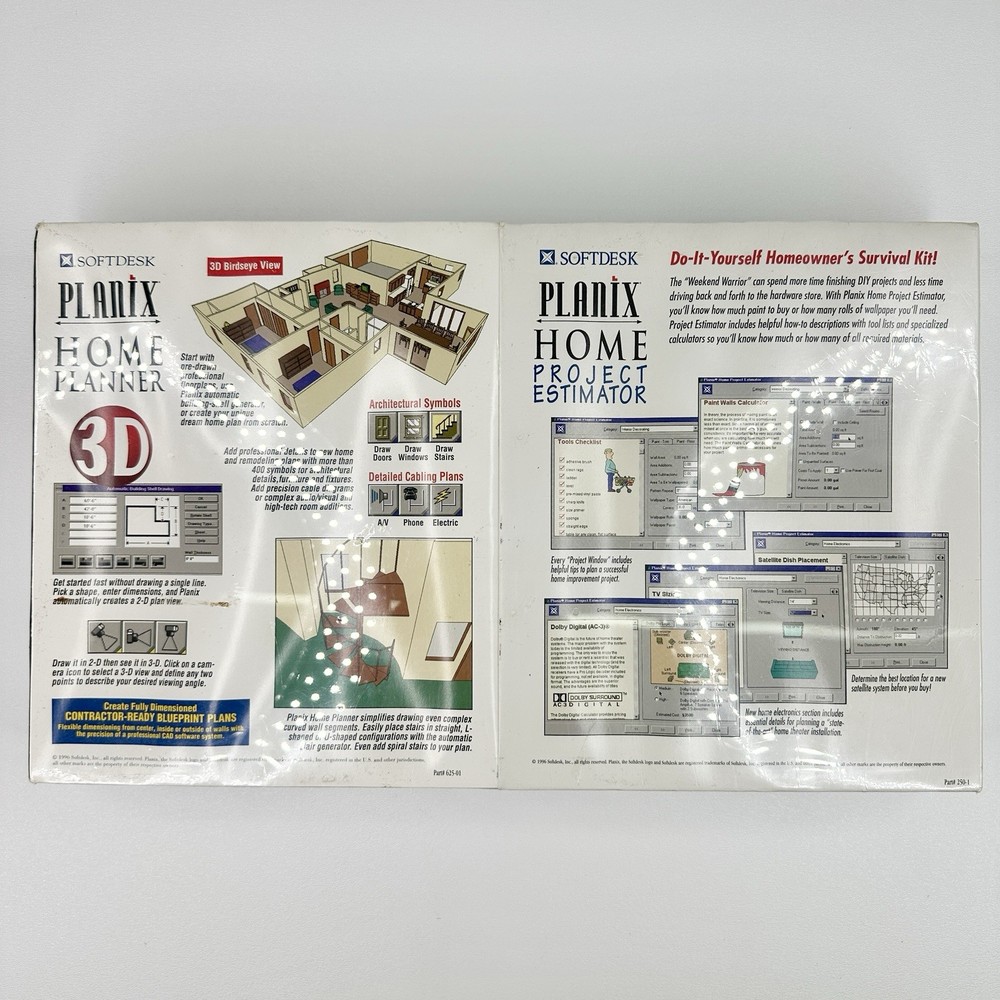 VTG SOFTDEST PLANIX BUNDLE💾 | HOME PLANNER + PROJECT ESTIMATOR | SEALED✨