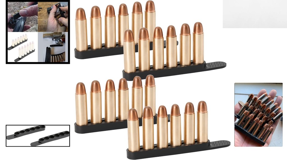 Compact Speed Loader for .38/.357 Revolvers - 6 Rounds, 4 Pack Urethane