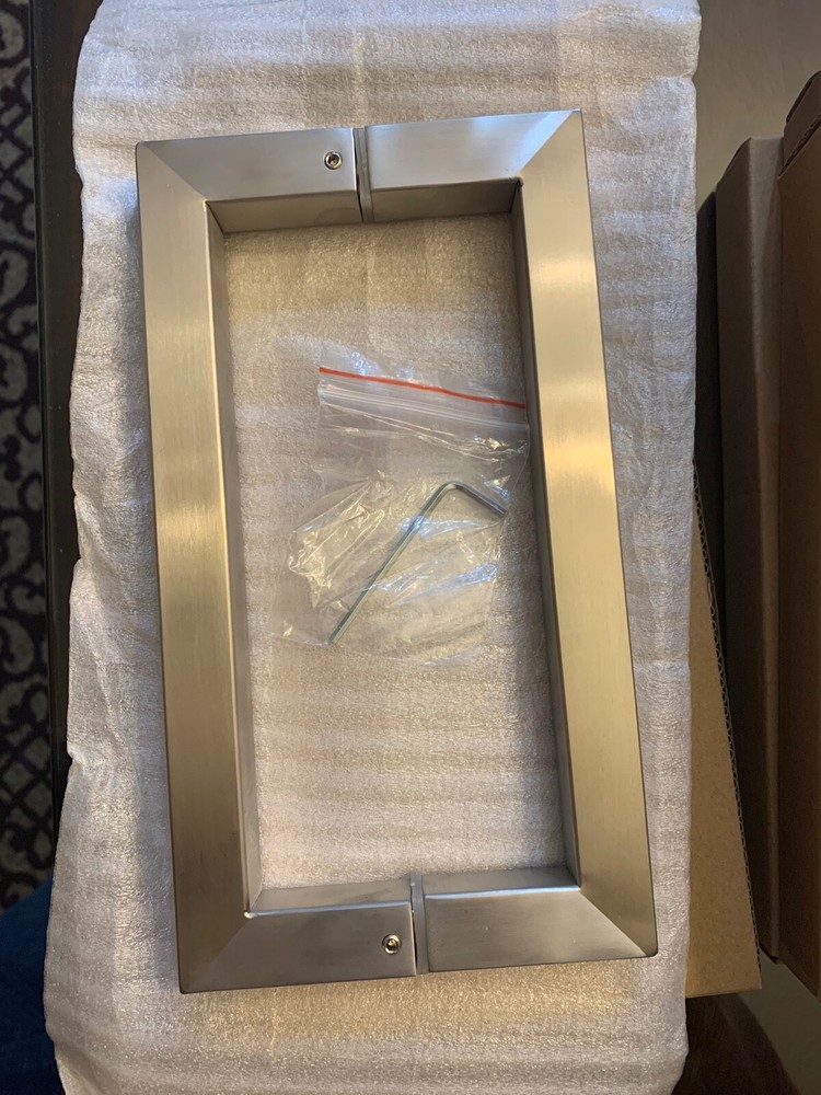 Shower Door Handle - 8" Square Style