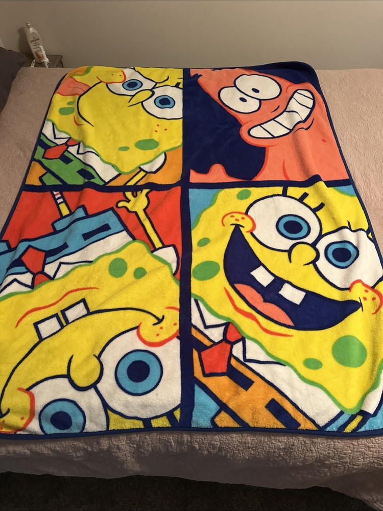 Nickelodeon SpongeBob SquarePants & Patrick Kids' Throw Blanket 58”x44”