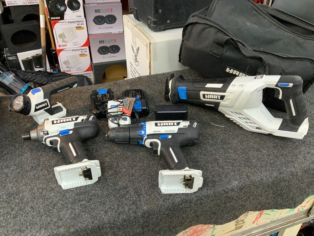 HART 20V Piece Tool Combo Kit TOOLS w/ BATTERIES OR CHARGER