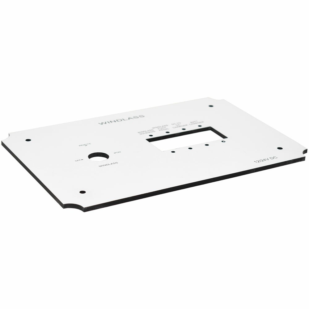 HCB Yachts Boat Blank Windlass Switch Panel 200018305A | White