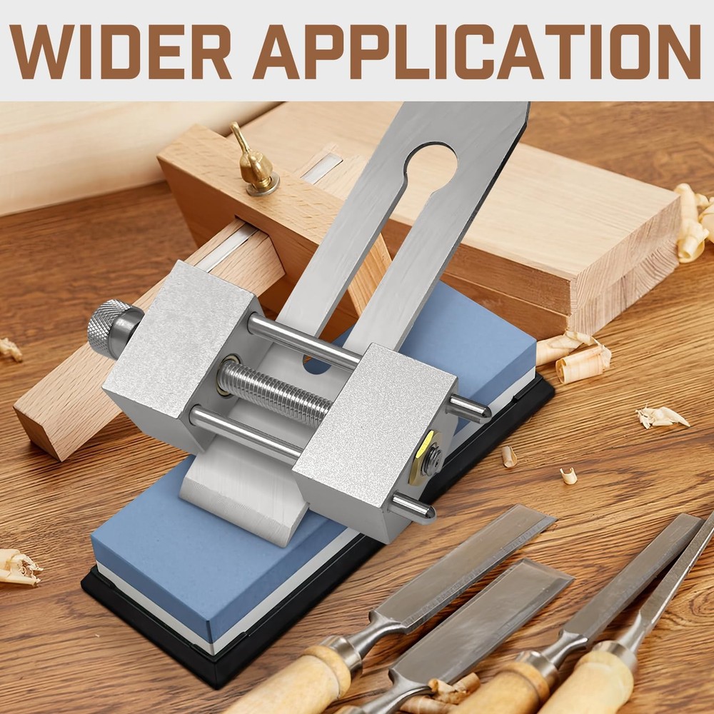 Chisel Sharpening Jig Kit, Heavy Duty Precise Honing Guide with Adjustable An...