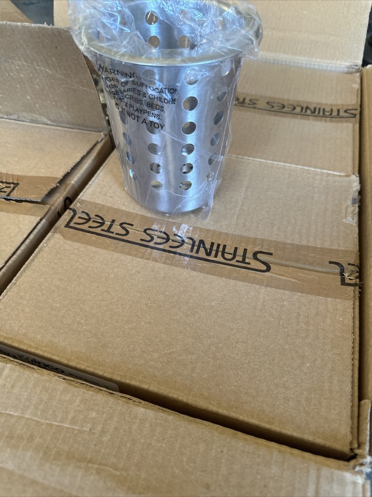 Winco Flatware Cylinder, Perforated, S/S (80 Each)