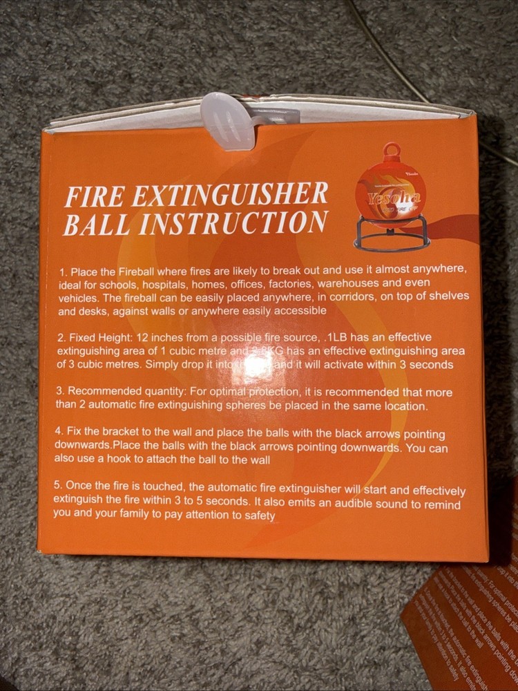 2-pack Automatic Self-igniting Fire Extinguisher Ball for Kitchen Garage Home