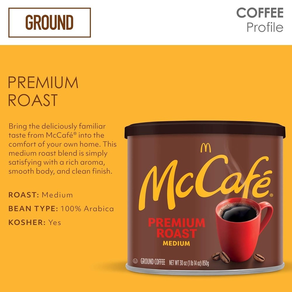 Delicious Roast 30 oz Ground Coffee - Smooth, Balanced & Energizing