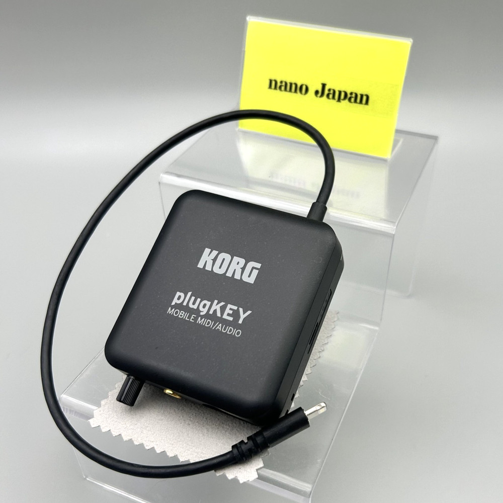 Korg PlugKey Mobile MIDI Audio Interface iOS iPhone iPad Lightning Black Used