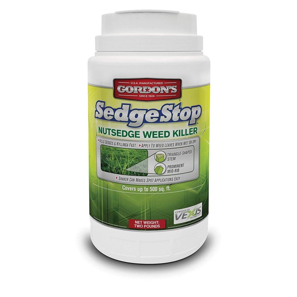 Gordon's Sedge Stop 8423152 Nutsedge Lawn Weed Killer Granular Shaker Can - 2lbs