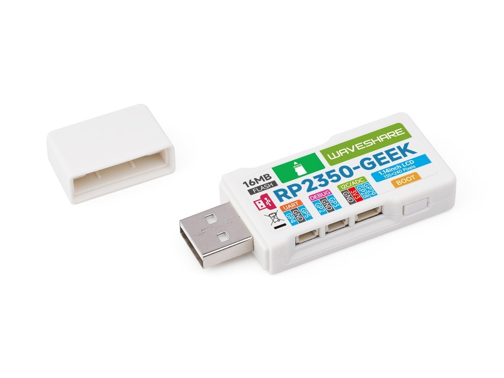 Waveshare RP2350-GEEK Development Board Based On RP2350 Microcontroller 1.14inch