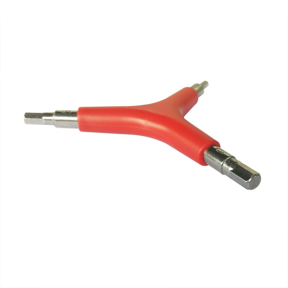 Xmomx Three Way Triangle Allen Wrench Outer Spanner Silver, Red, Black