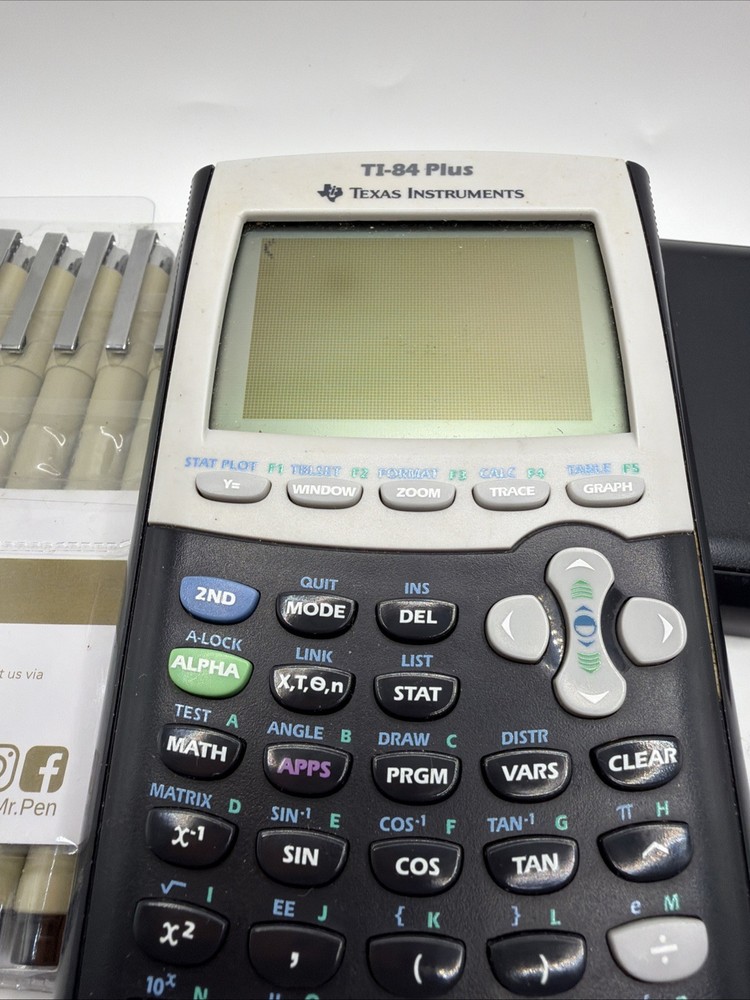 TEXAS INSTRUMENTS TI 84 Plus Graphing Tested Working School College Calculator