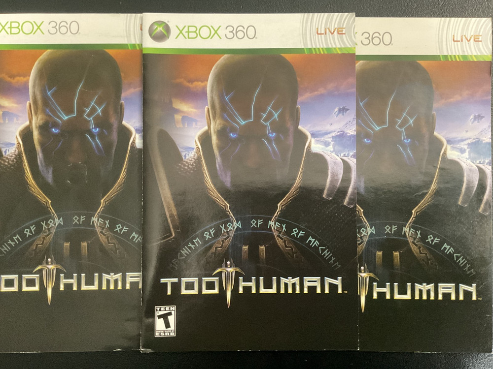 Too Human Microsoft Xbox 360 Instruction Manual Only