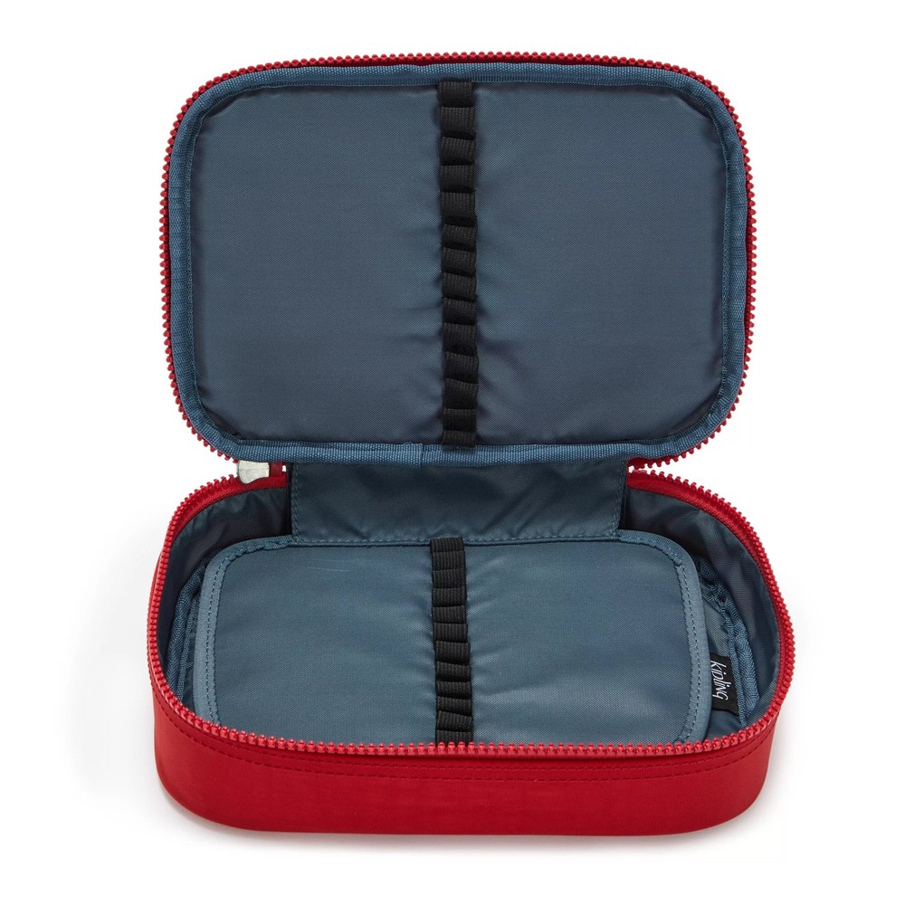 Kipling 100 Pens Pencil Case Organizer with Zipper Compartment