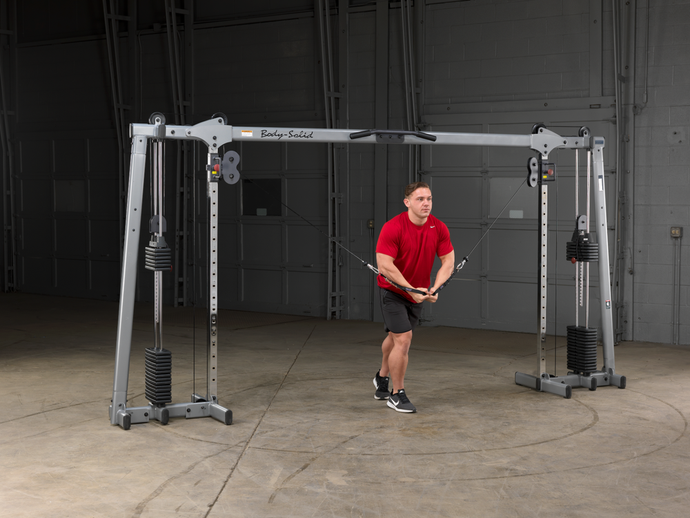 Body Solid Deluxe Cable Crossover GDCC250 Selectorized Home Gym Exercise Station