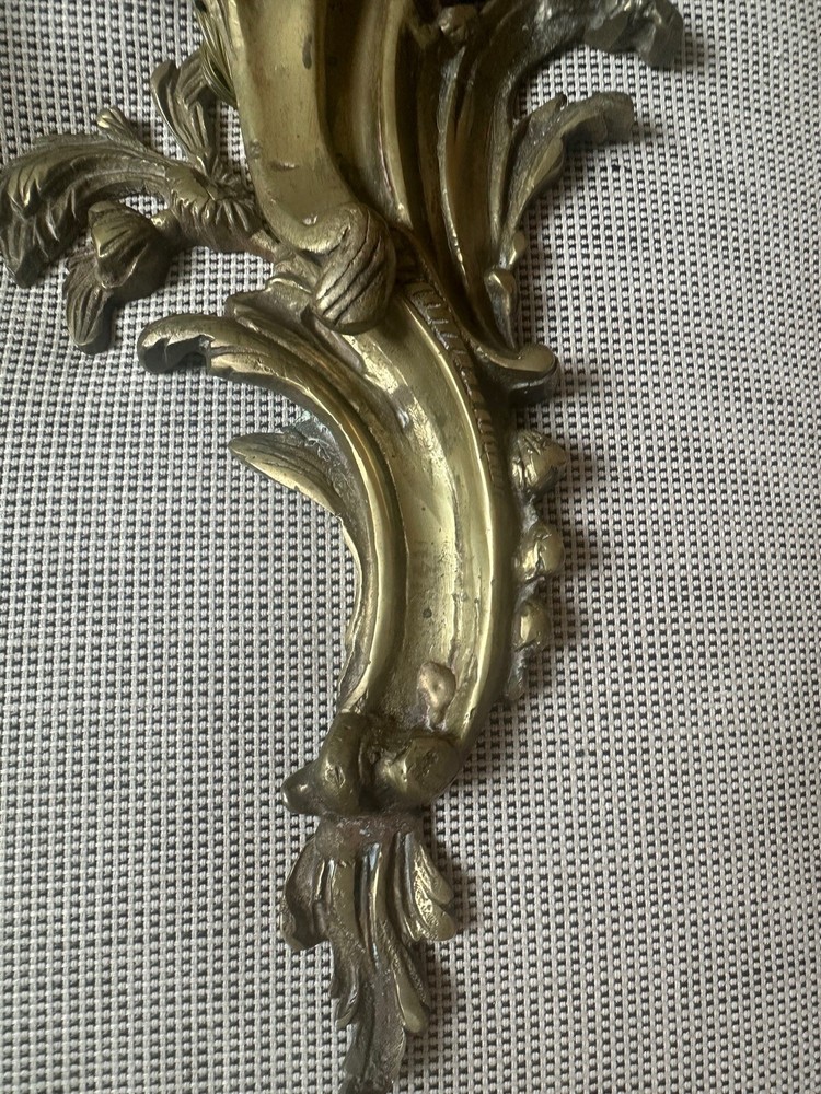 2-Antique Brass Electrified Sconces & 2 Not Electrified.