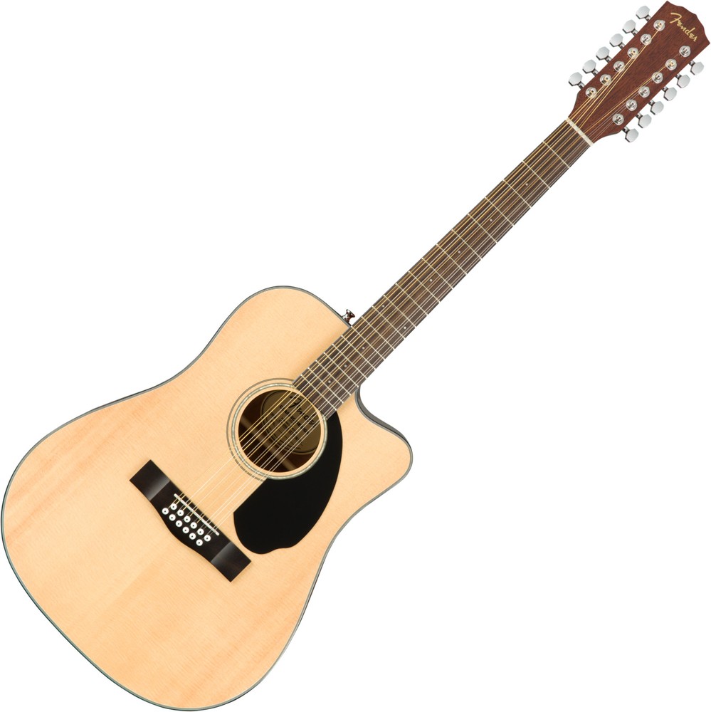 Fender CD-60SCE Dreadnought 12-String Acoustic-Electric Guitar, Solid Spruce Top