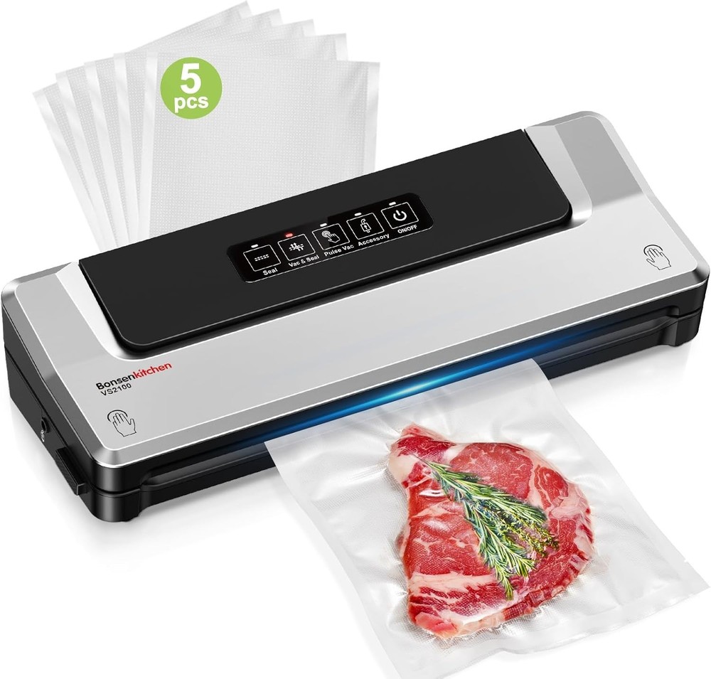 Professional Food Sealer | External Vacuum System | Silver