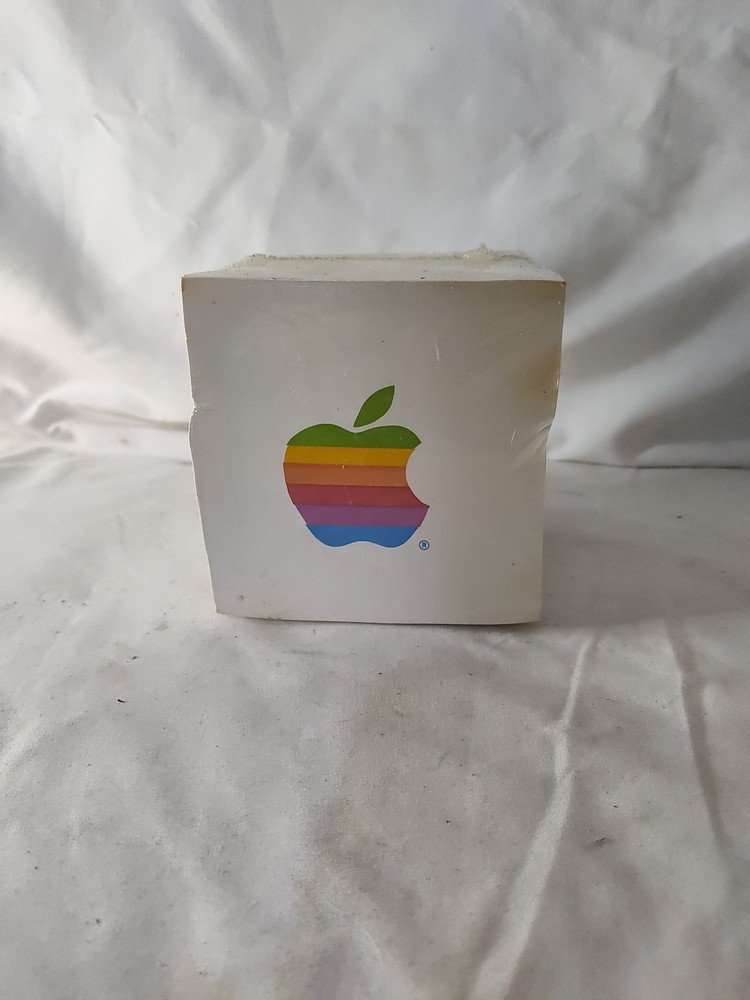 Apple Computer Rainbow Logo PAPER NOTE CUBE, Sealed Roth Office Equipment