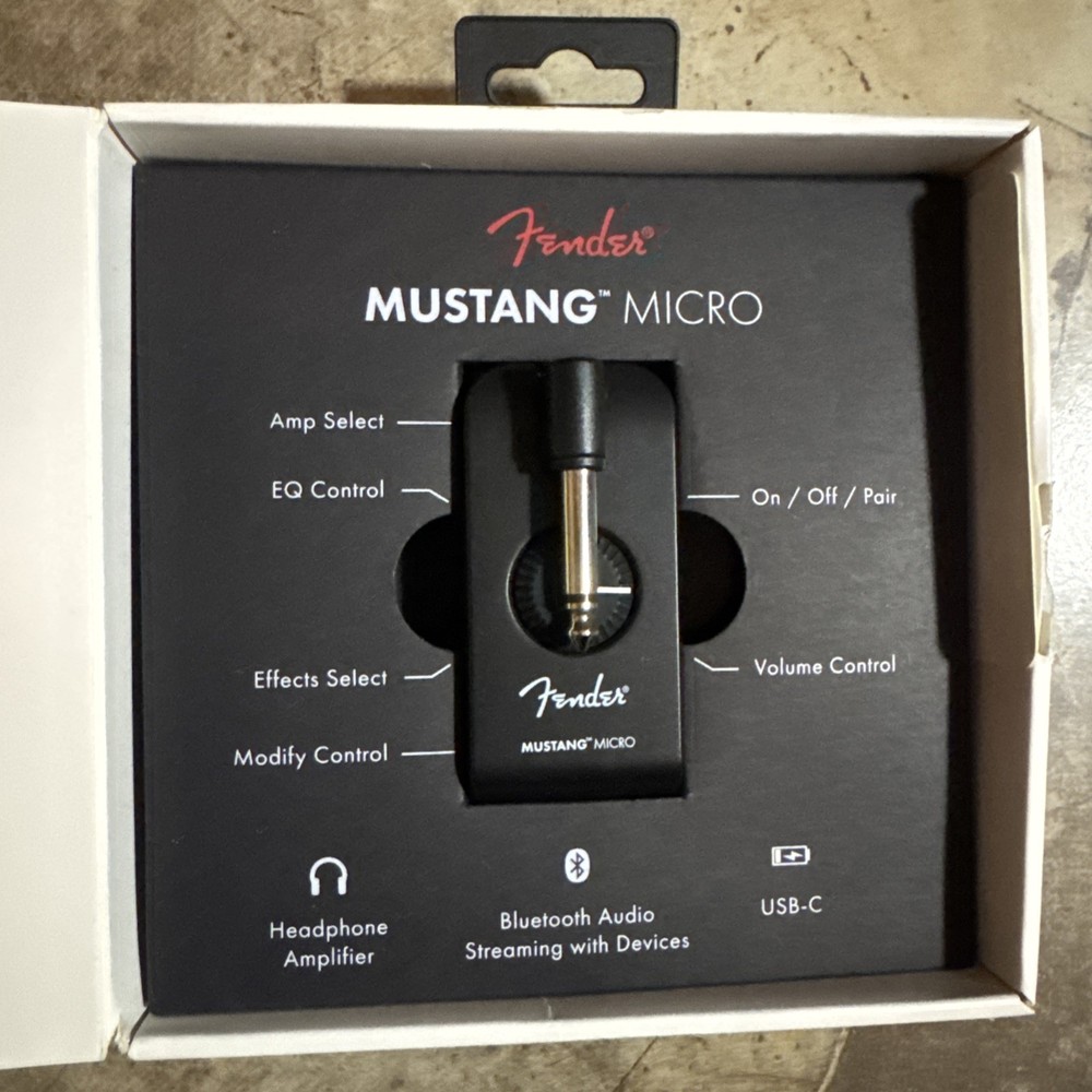 Fender Mustang Micro Guitar Headphone Amp Used