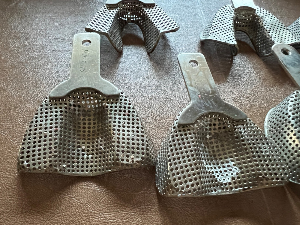 Used COE Metal Impression Trays (7 Items Total)