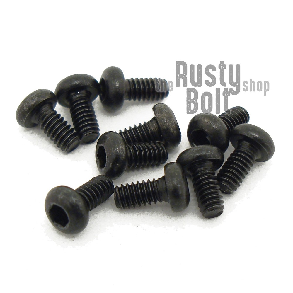 M2 x 4mm, Socket Button Head Screws, 10.9 Steel, Black