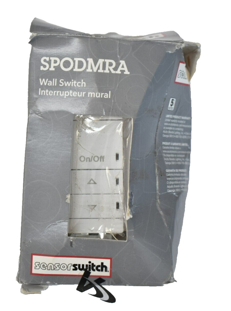 Acuity Controls SPODMRA D WH 268TX9 Wall Switch White Device Occupancy Control