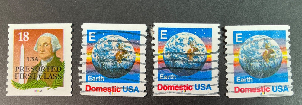 USA USED PNCs #2149a, 2279 - 4 different - mixed condition - set #2