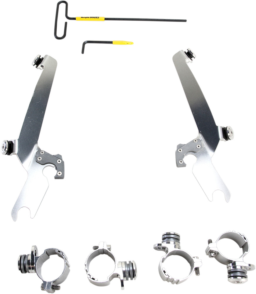 Memphis Shades Polished Trigger-Lock Mount Kit - Sportshield Windshield MEK2000