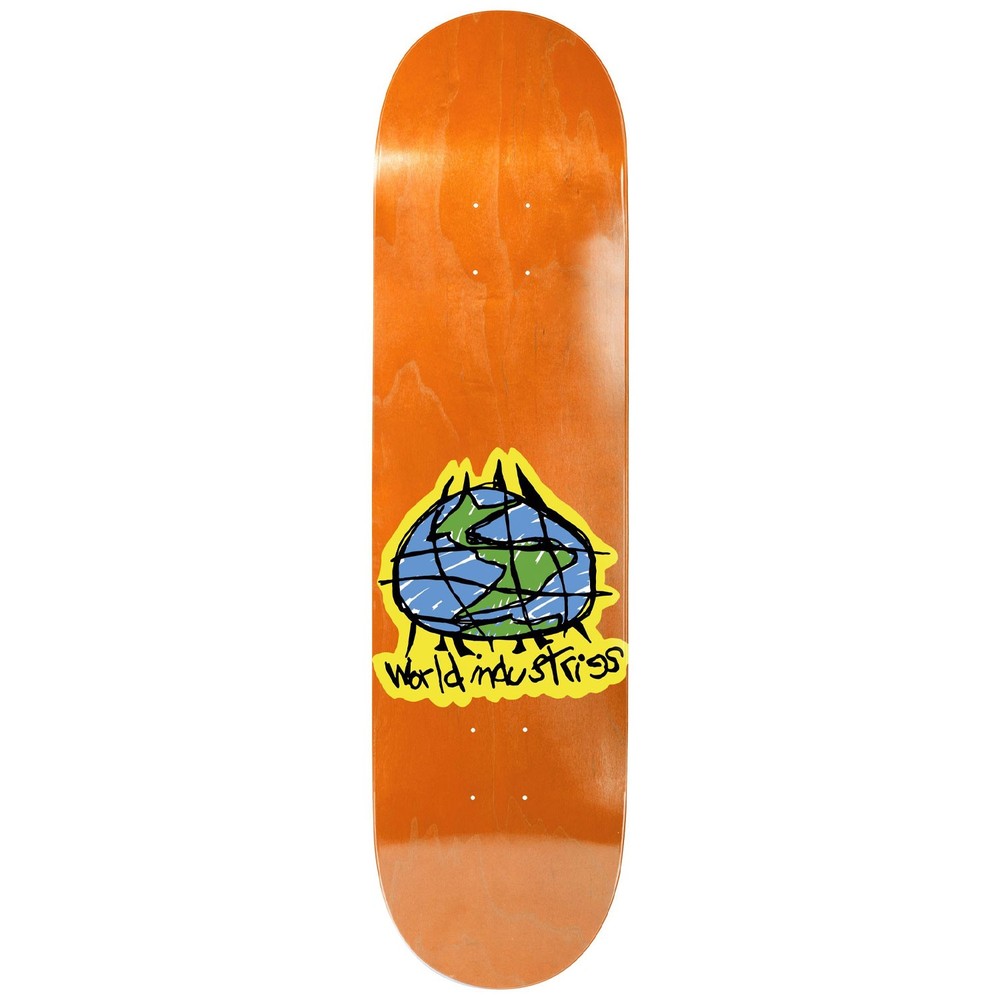 World Industries Skateboard Assembly Scribble Orange 8.5" x 32.2" Complete