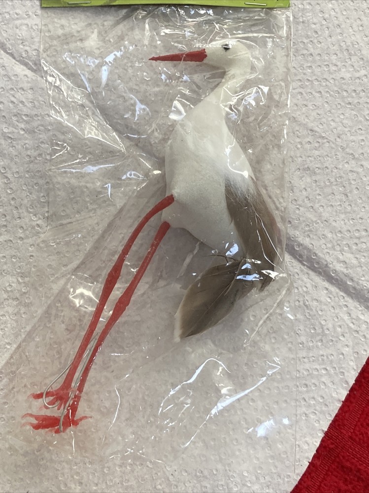 “STORK” 6” CRAFTING BIRD -NIP