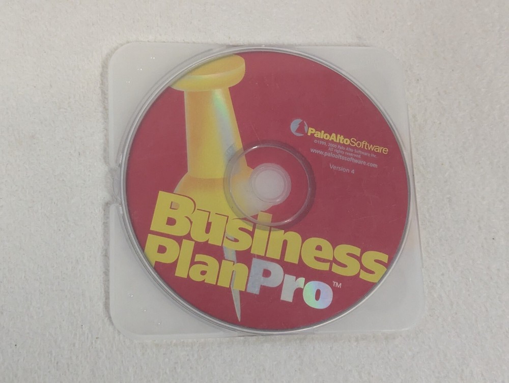 Business Plan Pro Version 4 CD-ROM Software Palo Alto Software w/ Key