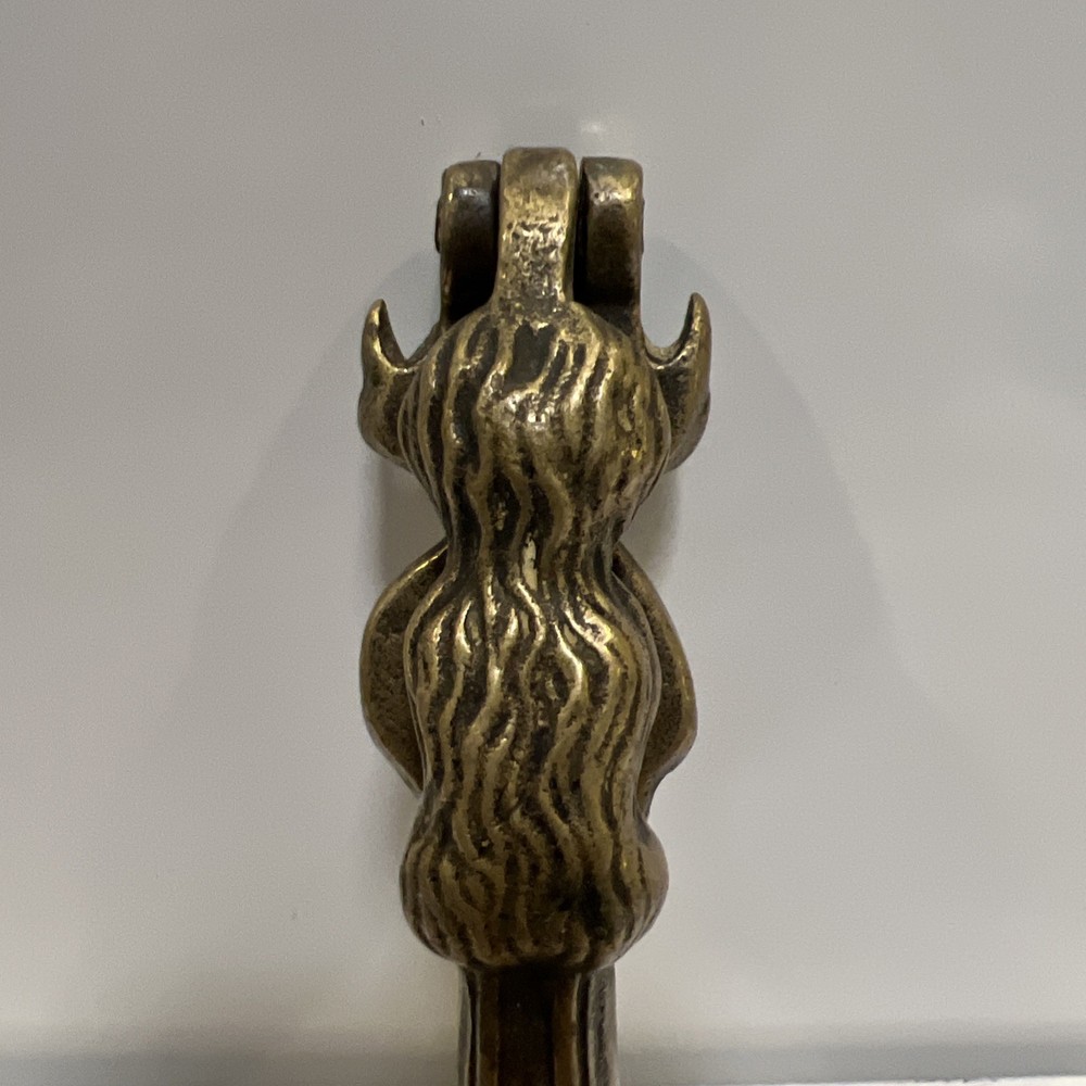 Lincoln Imp Monkey Solid Brass Gold Tone Nutcracker Peerage England Brass