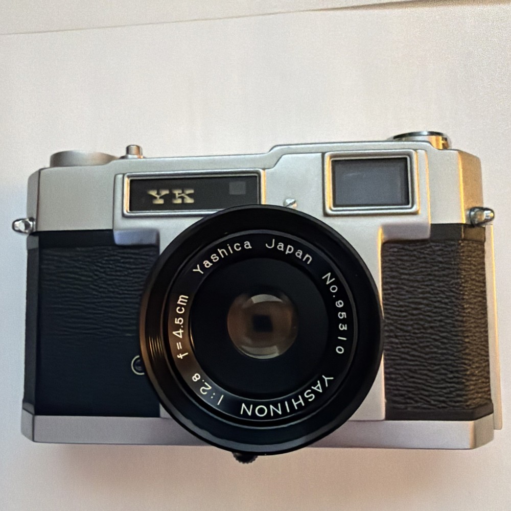 Vintage Yashica YK 35mm Camera w/ Original Leather Case & Strap Nice Condition
