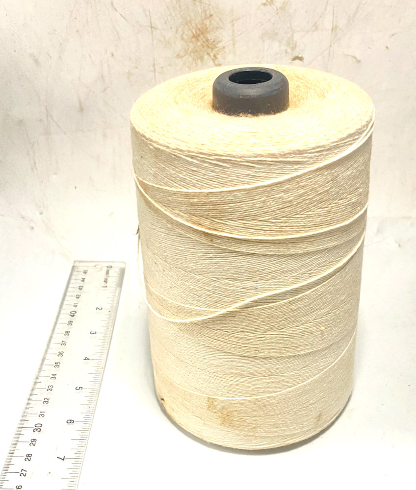 Cotton Polyester 3/3, 2 Lbs. Rope Thread String Cone Off White New READ Please