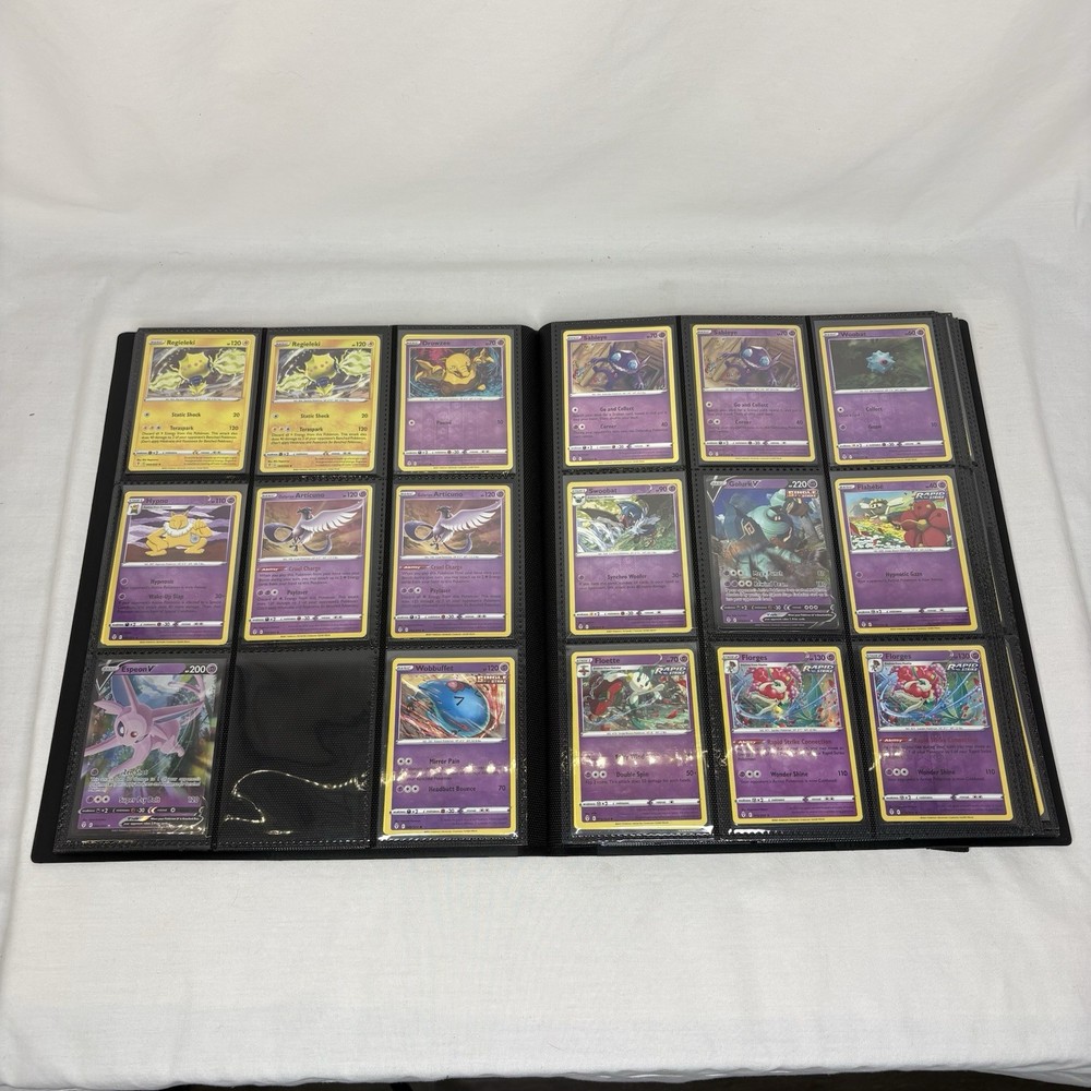 Evolving Skies SWSH Base Set Holo Reverse V Folio 9 Pocket Binder BCW
