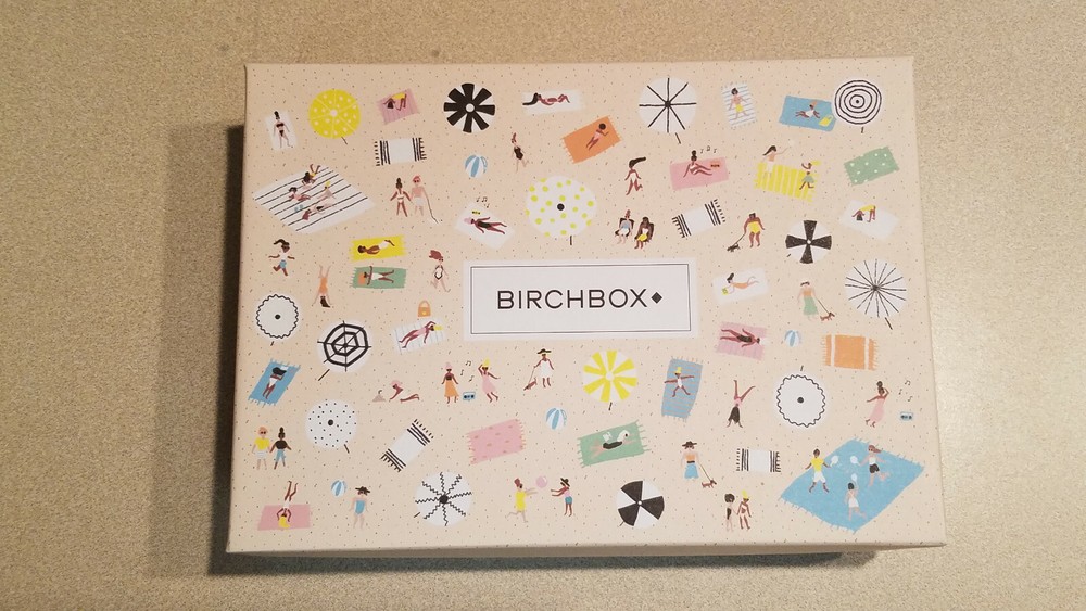BirchBox "Beach Babes" 7 1/4" x 5 1/4" Gift Box with Foam Insert