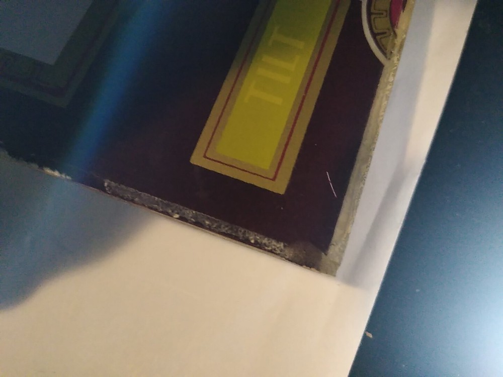 Bally Manufacturing Corp Chicago slot machine replacement face insert glass.