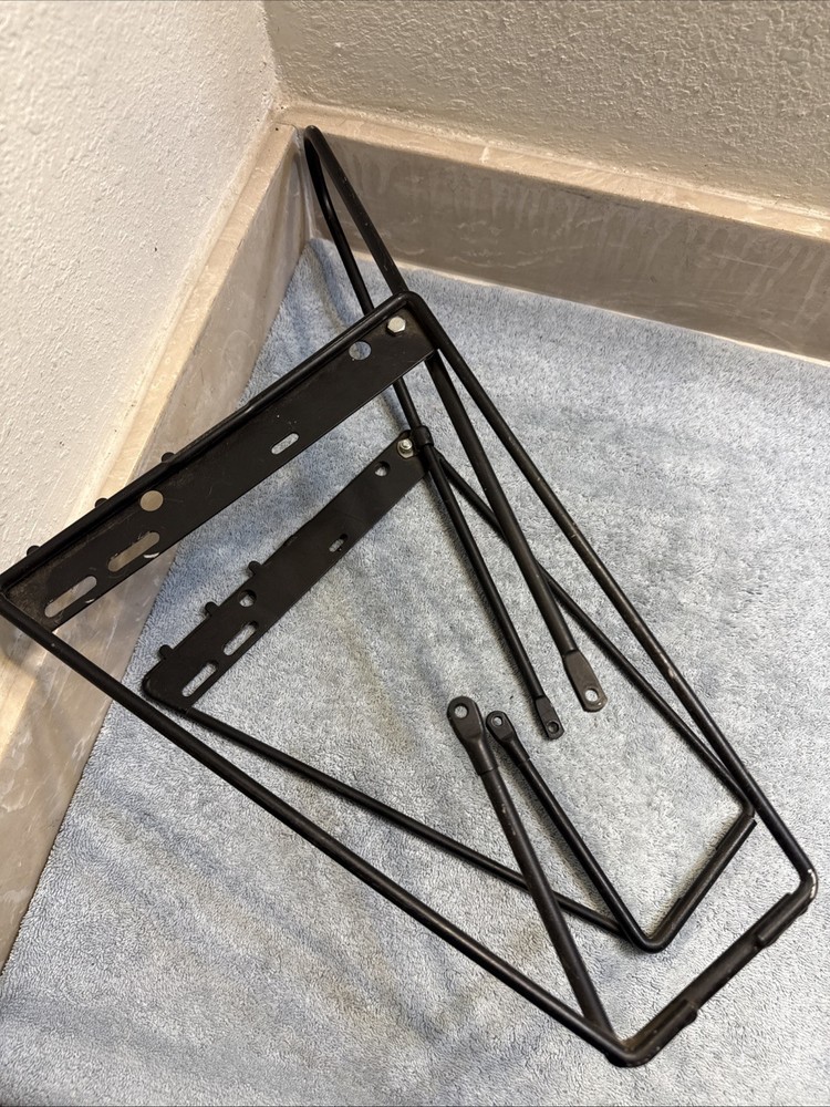 Blackburn Lowrider Front Pannier Rack - Black - missing fork clamps [mnr]
