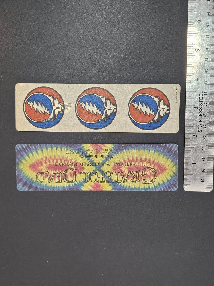Set Of 2 Grateful Dead Licensed Bookmarks-1990