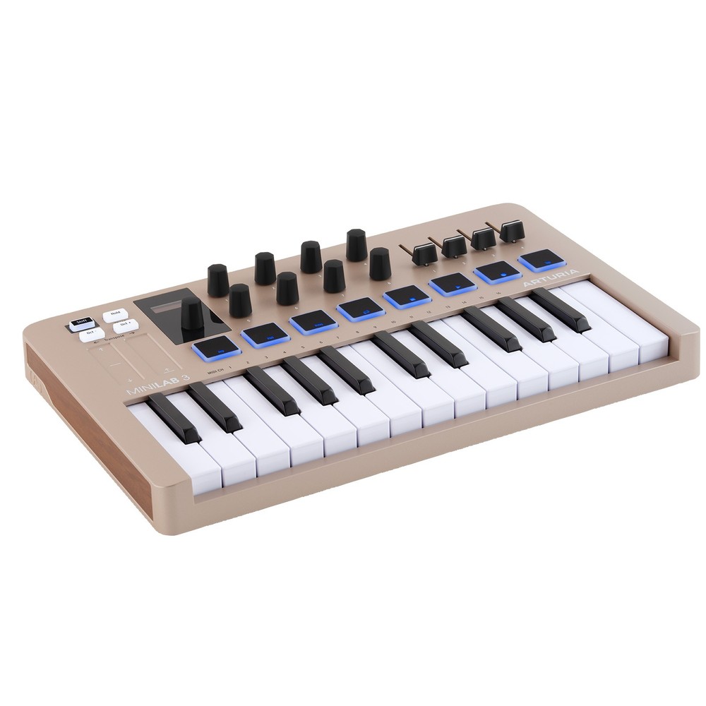 Arturia MiniLab 3 Champagne Universal USB DAW MIDI Keyboard Controller